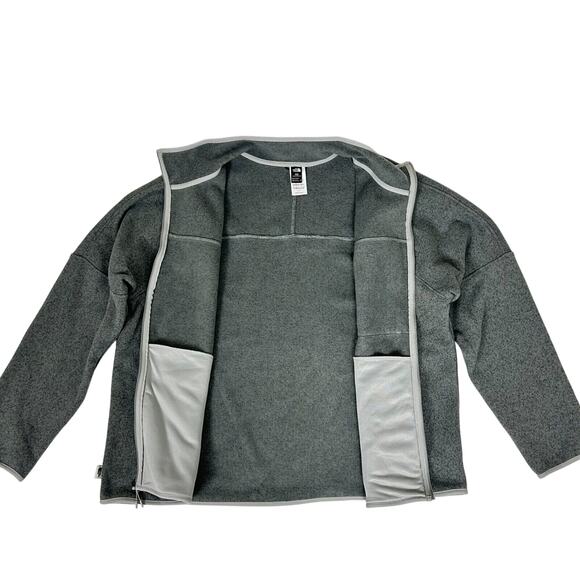 NWT Men's North Face Medium 3X Grey Heather Big Front Range Fleece Jacket F36 - Picture 2 of 9